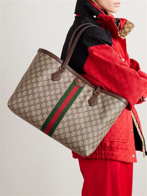 gucci coated canvas tote